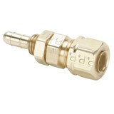 NST - Bulkhead - Brass Pneumatic Hose Barbs for Tubing, Dubl-Barb